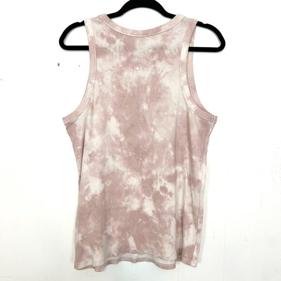 Maurice's Rib Knit Tank Top Crewneck Pink Tie Dye 2X - Picture 3 of 3